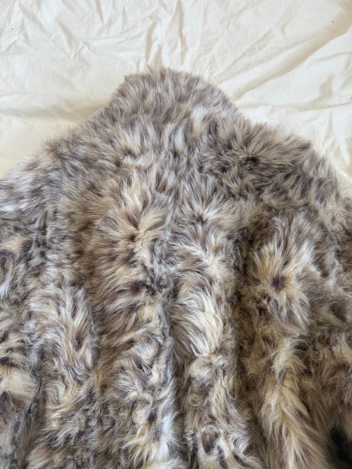 나나펑크 갸루 호피 세미크롭 호피 퍼 집업 상품이미지6