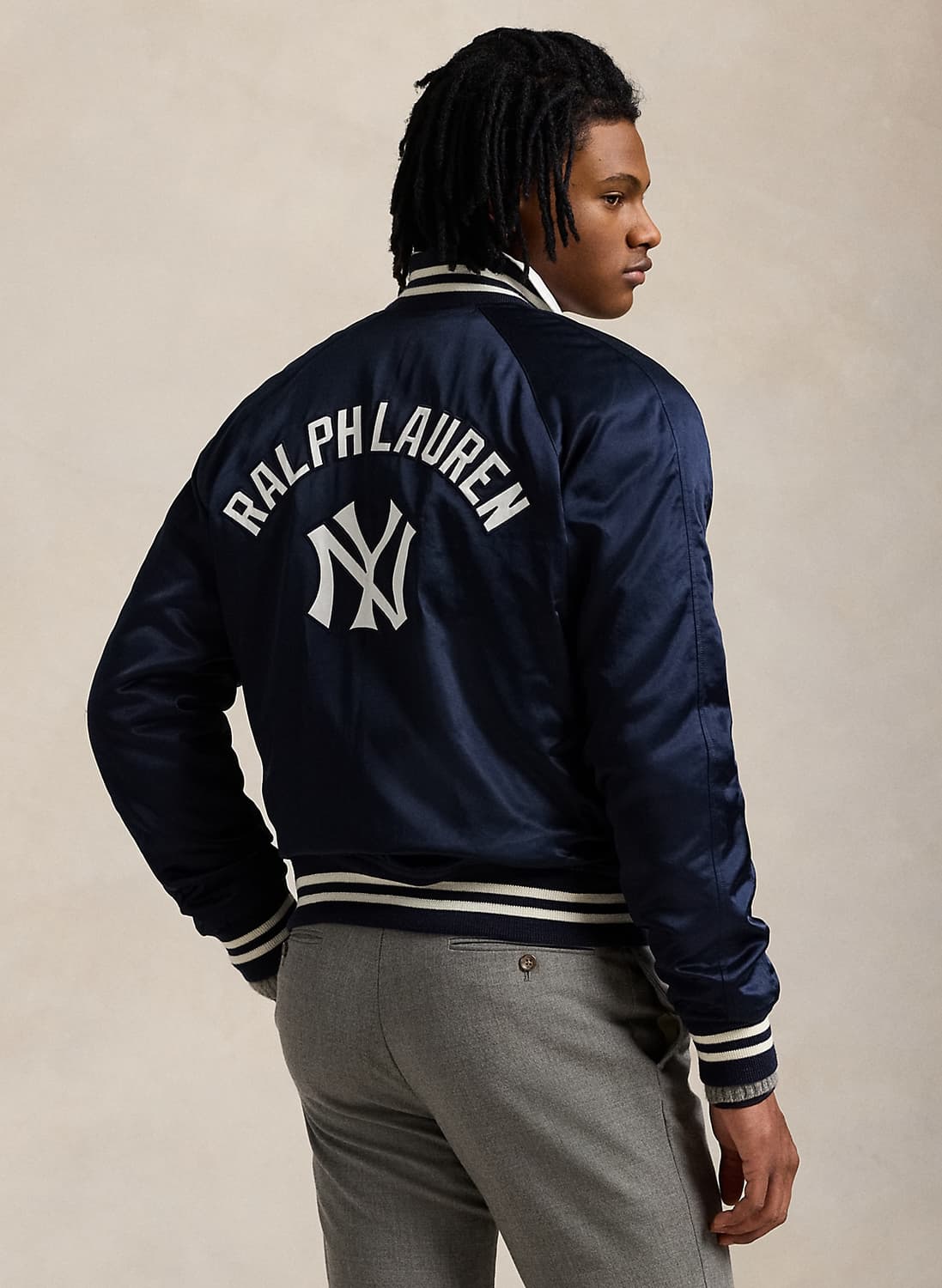 폴로 랄프로렌 NY 양키스 바시티 새틴 자켓 XXL 새상품 상품이미지10
