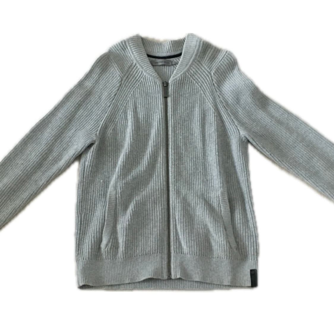 Calvin klein 캘빈클라인 회색 그레이 집업니트 상품이미지1