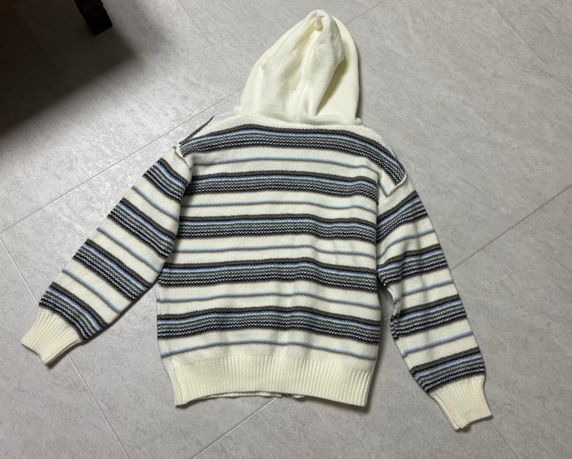 모리걸 아메카지 니트 후드집업 상품이미지2