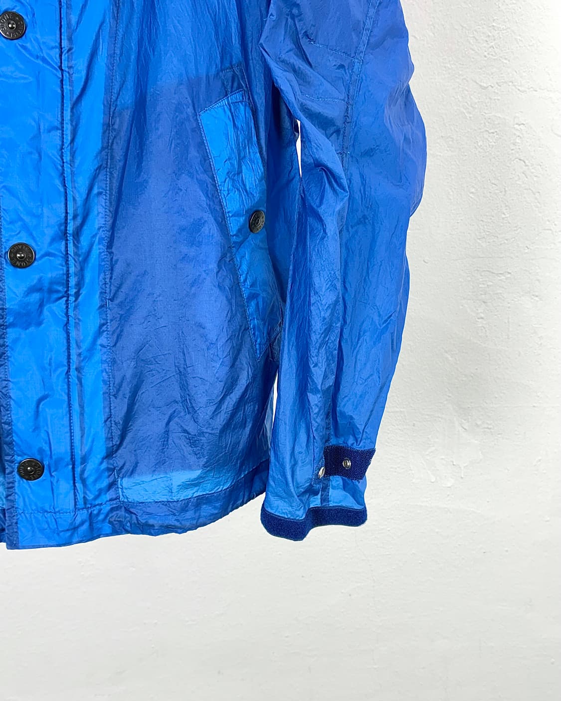 스톤아일랜드 블루 크링클 랩스 나일론 후디 R-Ny 자켓 상품이미지5