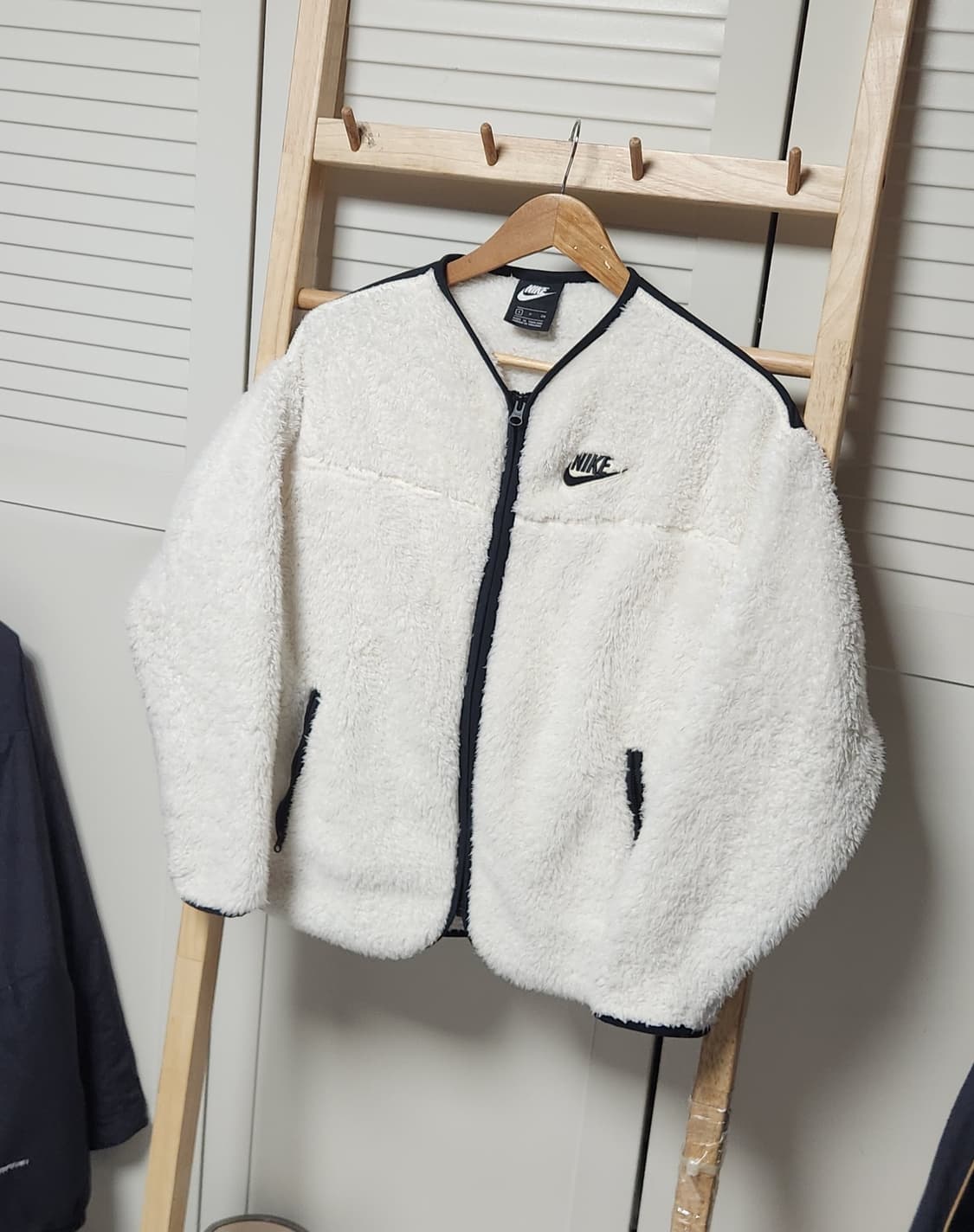 나이키 화이트 후리스 플러스 자켓 여성용 상품이미지2