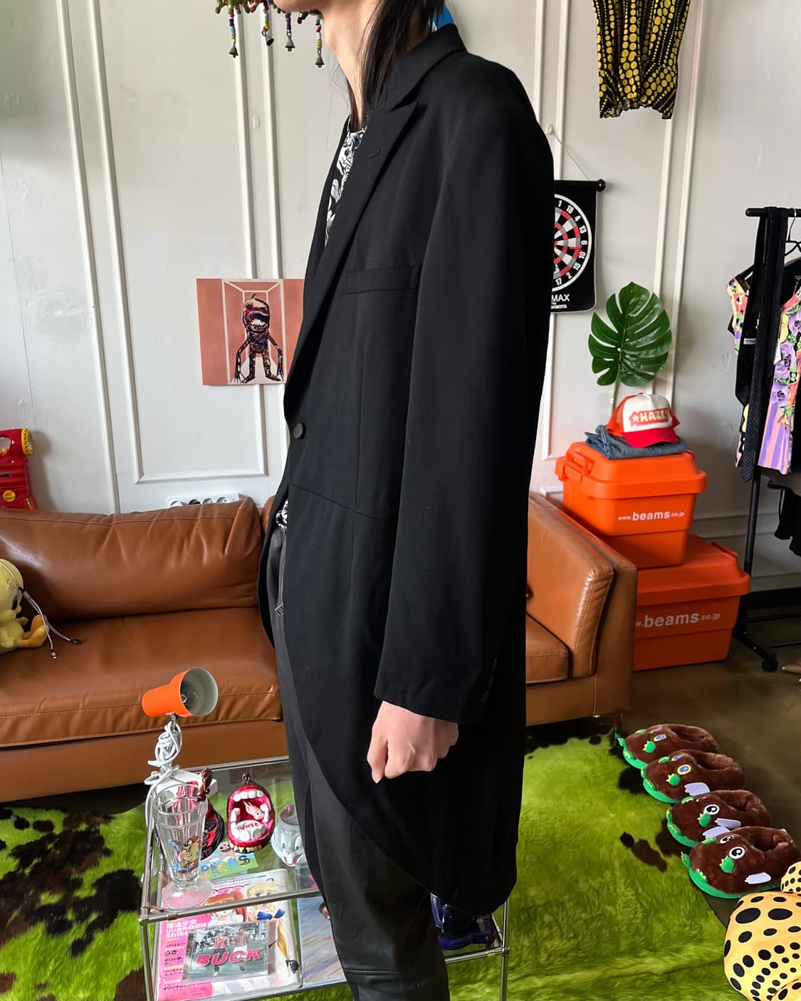 Jpn Vintage Unbalance Tail Blazer Jacket 상품이미지3