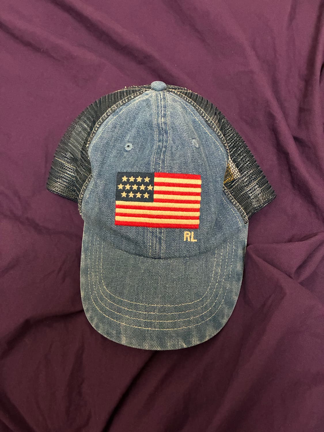 폴로 랄프로렌 성조기 데님 볼캡 상품이미지1