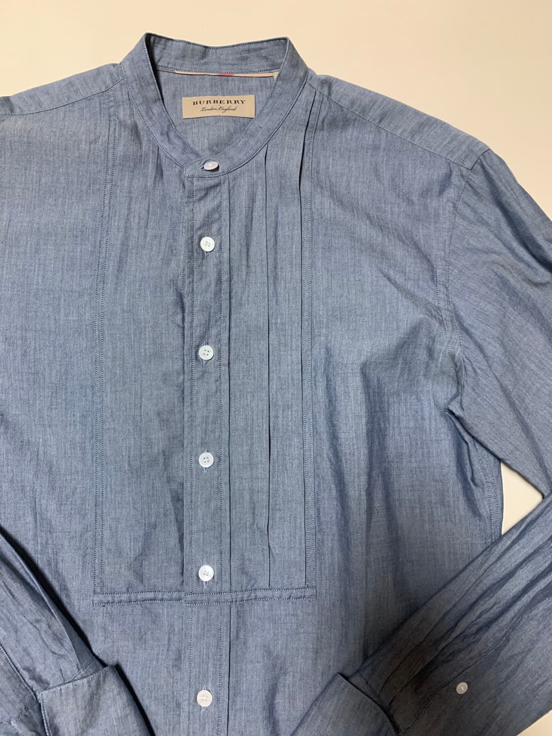 버버리 런던 벤플릿 셔츠 데님 블루 상품이미지5