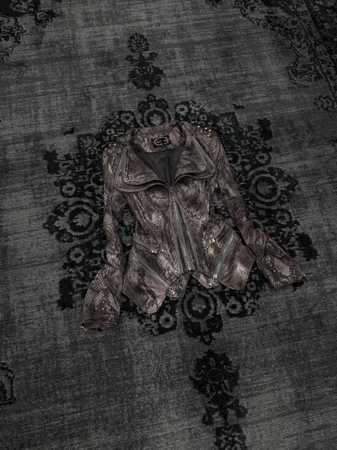 Shalang python stud rider jacket 상품이미지1