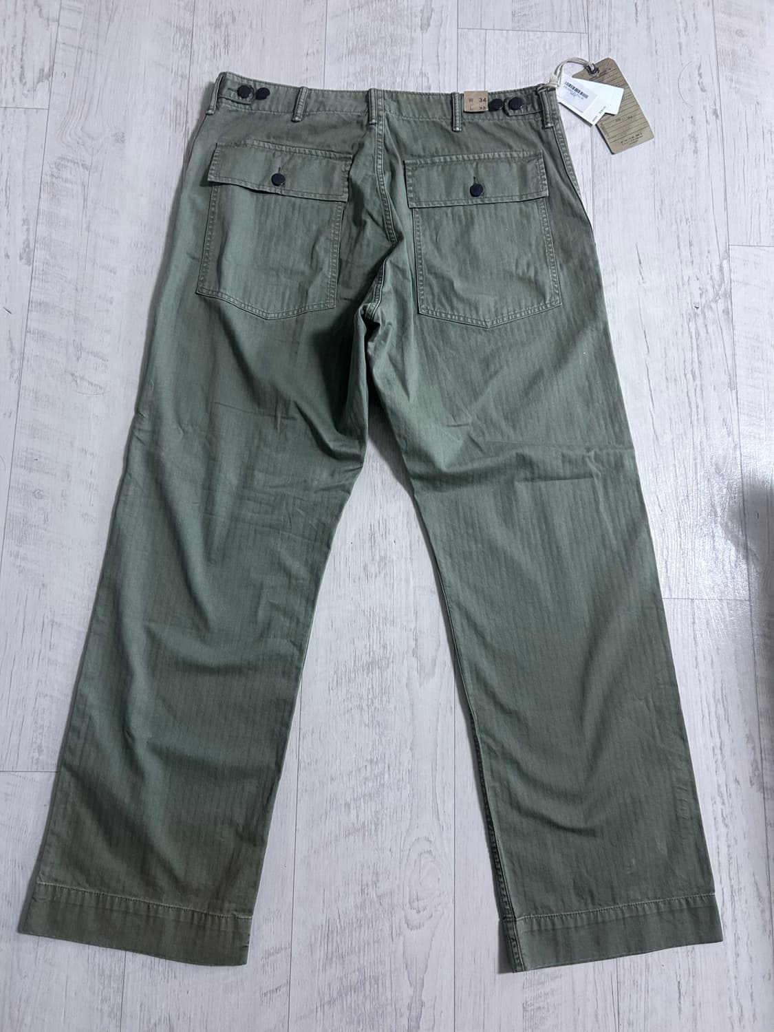 RRL 해링본 퍼티그 팬츠 34x32 새상품 상품이미지2