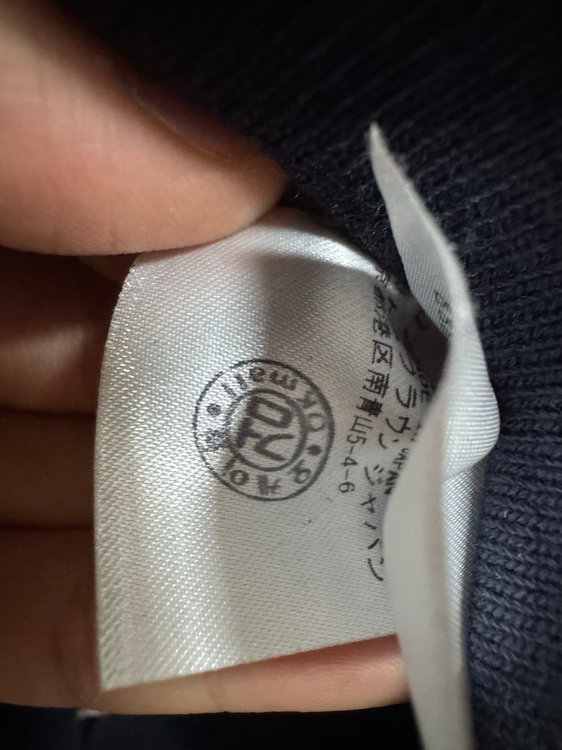 톰브라운 금장 사선 네이비 후드집업 3사이즈 상품이미지4