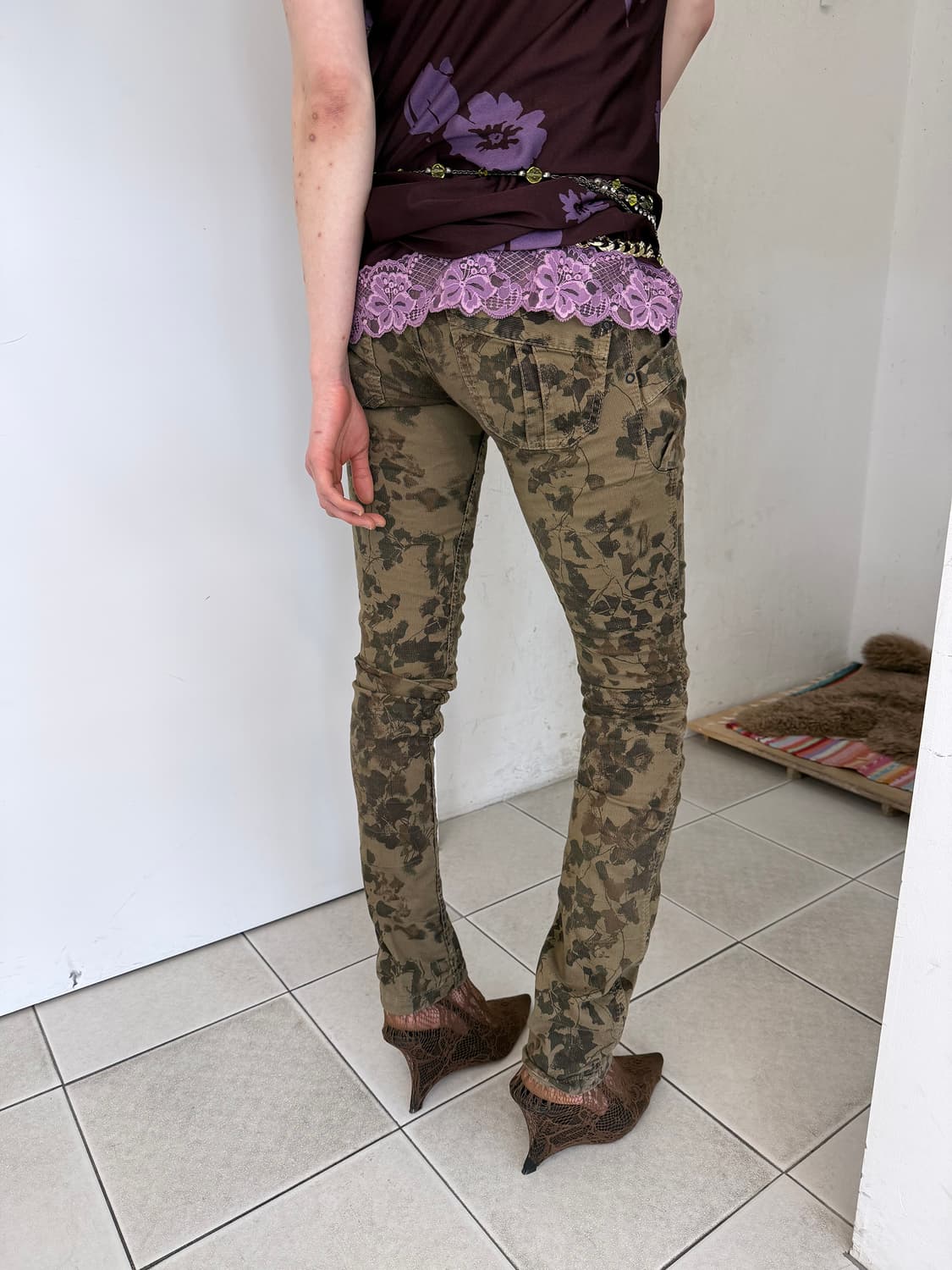 floral skinny pants 상품이미지4