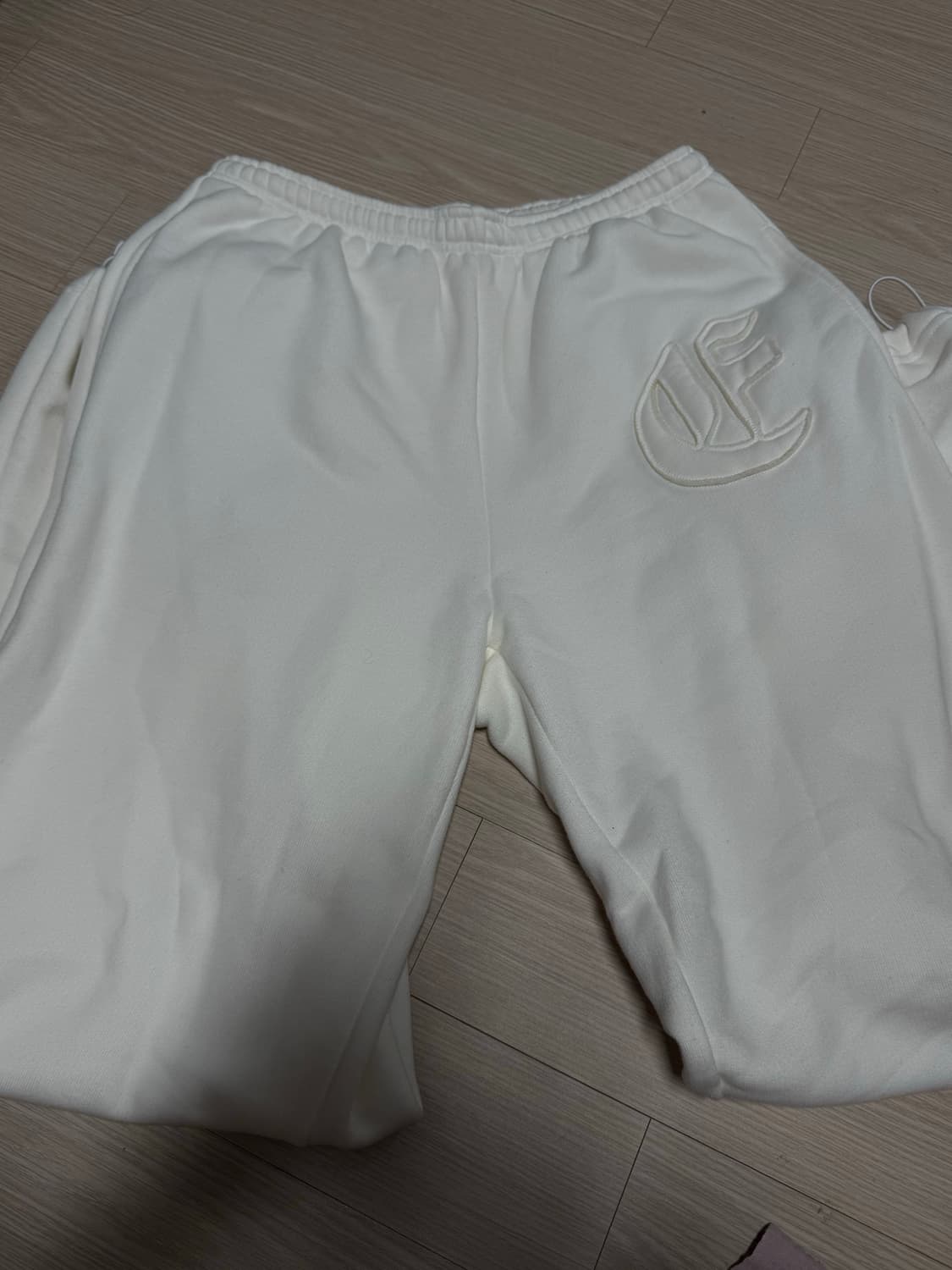 니들 ertr applique jogger pants 화이트 M 상품이미지2