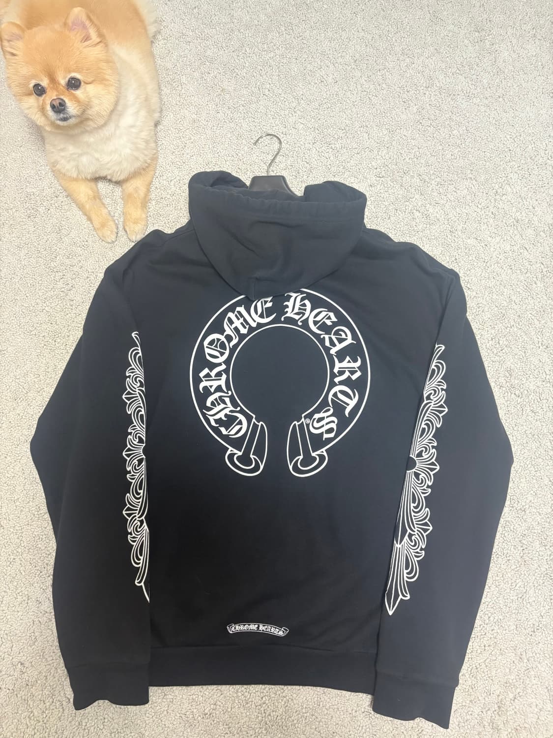 [XL]크롬하츠 홀스슈 플로랄 후드 상품이미지2