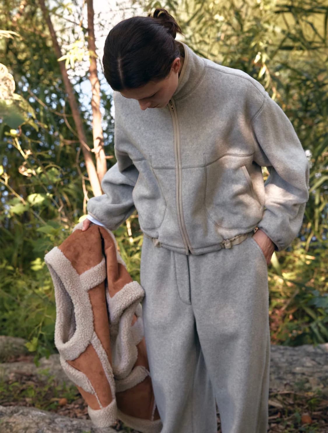 비이커 여성 플리스 자켓 베이지 새상품 상품이미지1