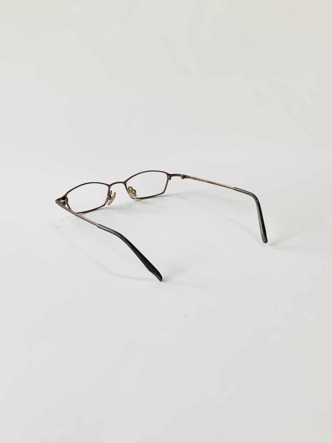 [픽키-596] (Small) 브라운 메탈 사각 안경테 클래식 소형 상품이미지4