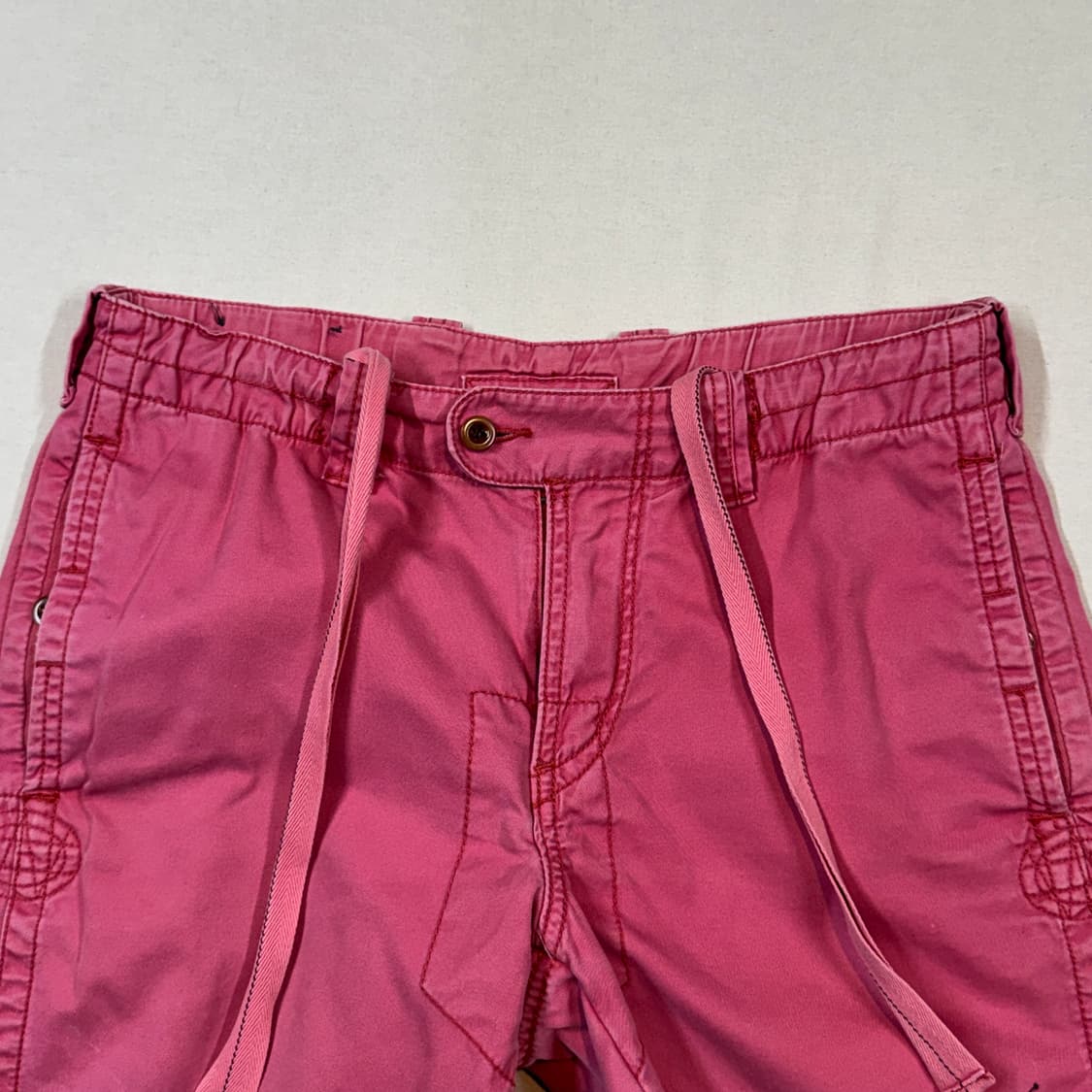 S) 폴로 랄프로렌 두산 프렙스터 면바지 반바지 핑크 상품이미지3