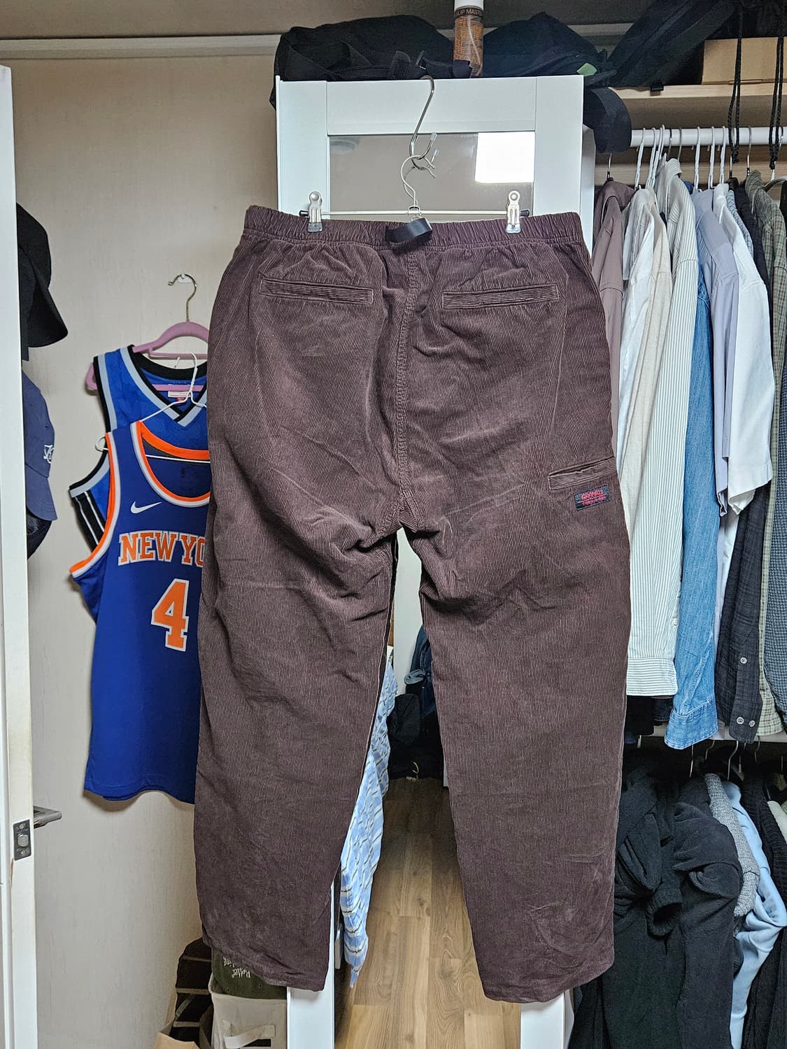 그라미치)X디네뎃 워시드 코듀로이 팬츠 브라운 XL 상품이미지2