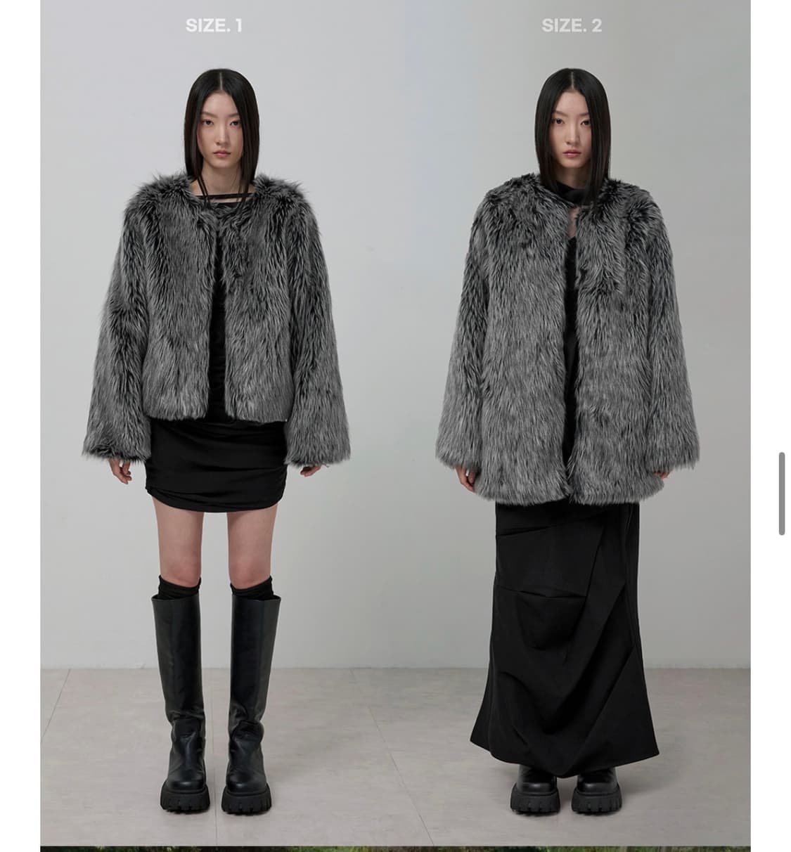 [새상품] 플레어업 퍼자켓 블랙 1사이즈 상품이미지2