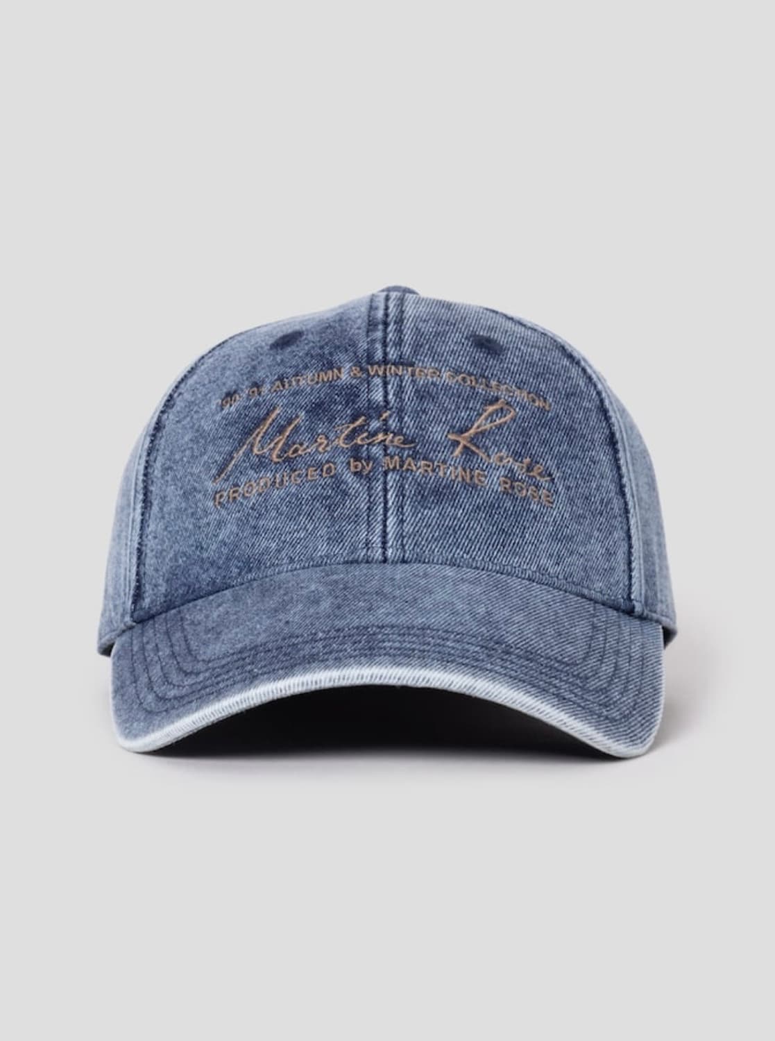 마틴 로즈 시그니처 로고 데님 캡 볼캡 모자 상품이미지2