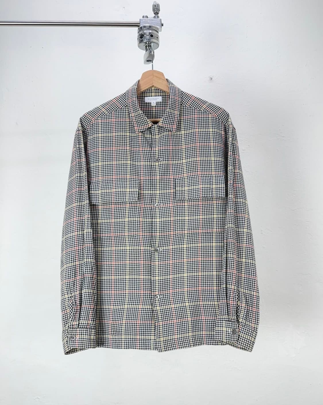 뷰티 앤 유스 유나이티드 집시 글렌 체크 투포켓 셔츠 상품이미지1