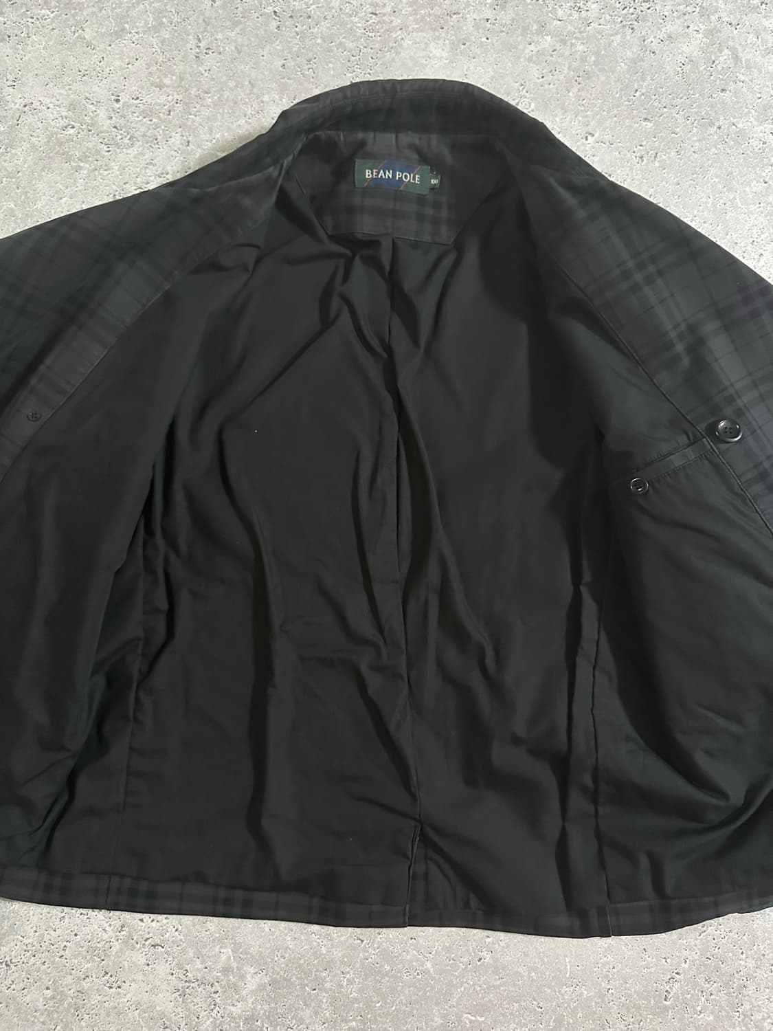 BEAN POLE 체크 더블 코트 상품이미지4