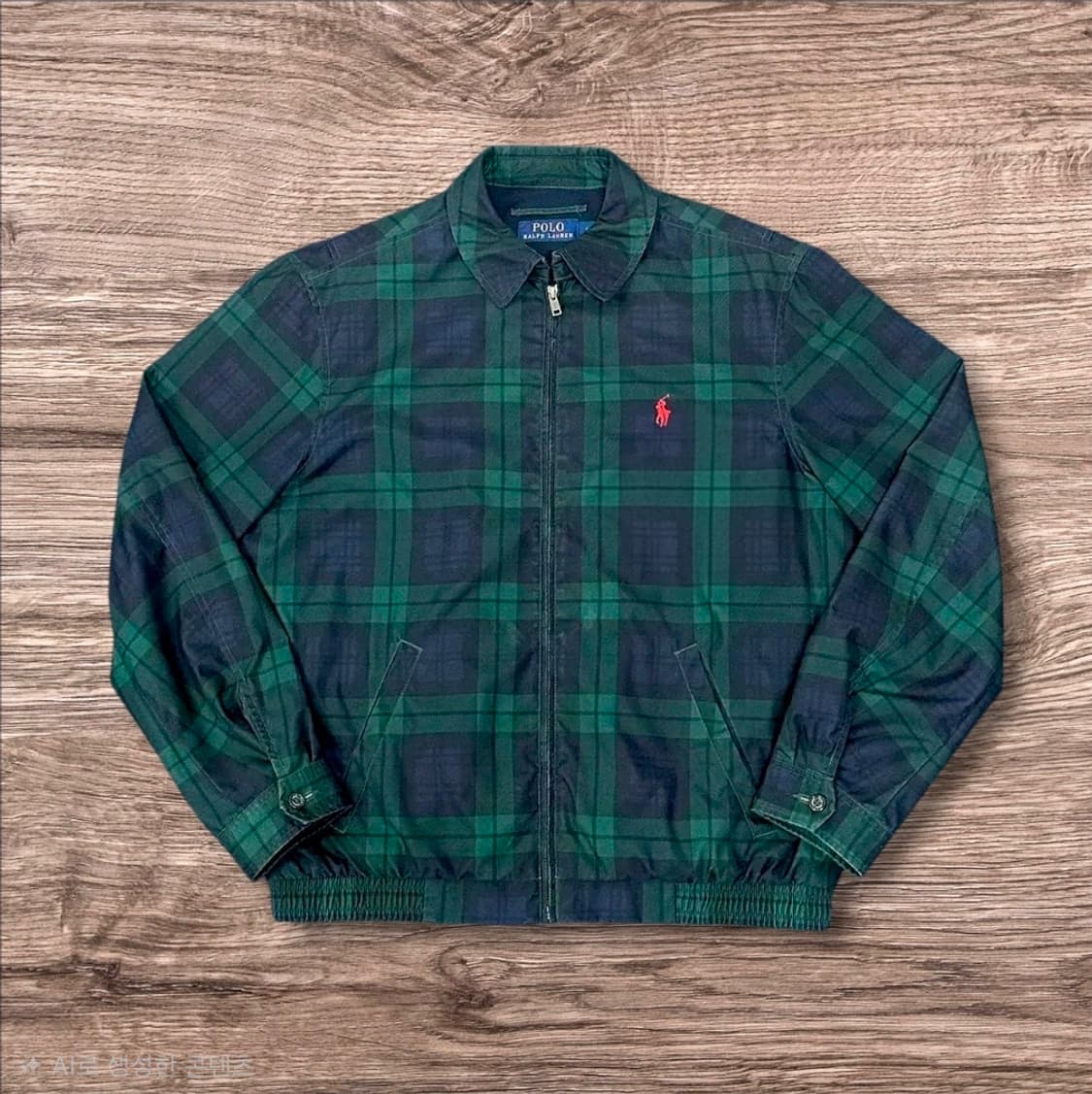 폴로 랄프로렌 바이스윙 블랙와치 타탄체크 간절기 블루종 점퍼 자켓 상품이미지1