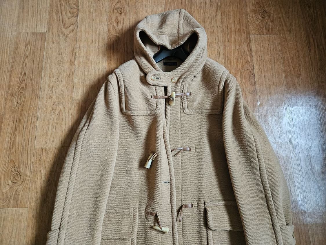 Vtg 베이지 컷파일울 100 더플코트  상품이미지1