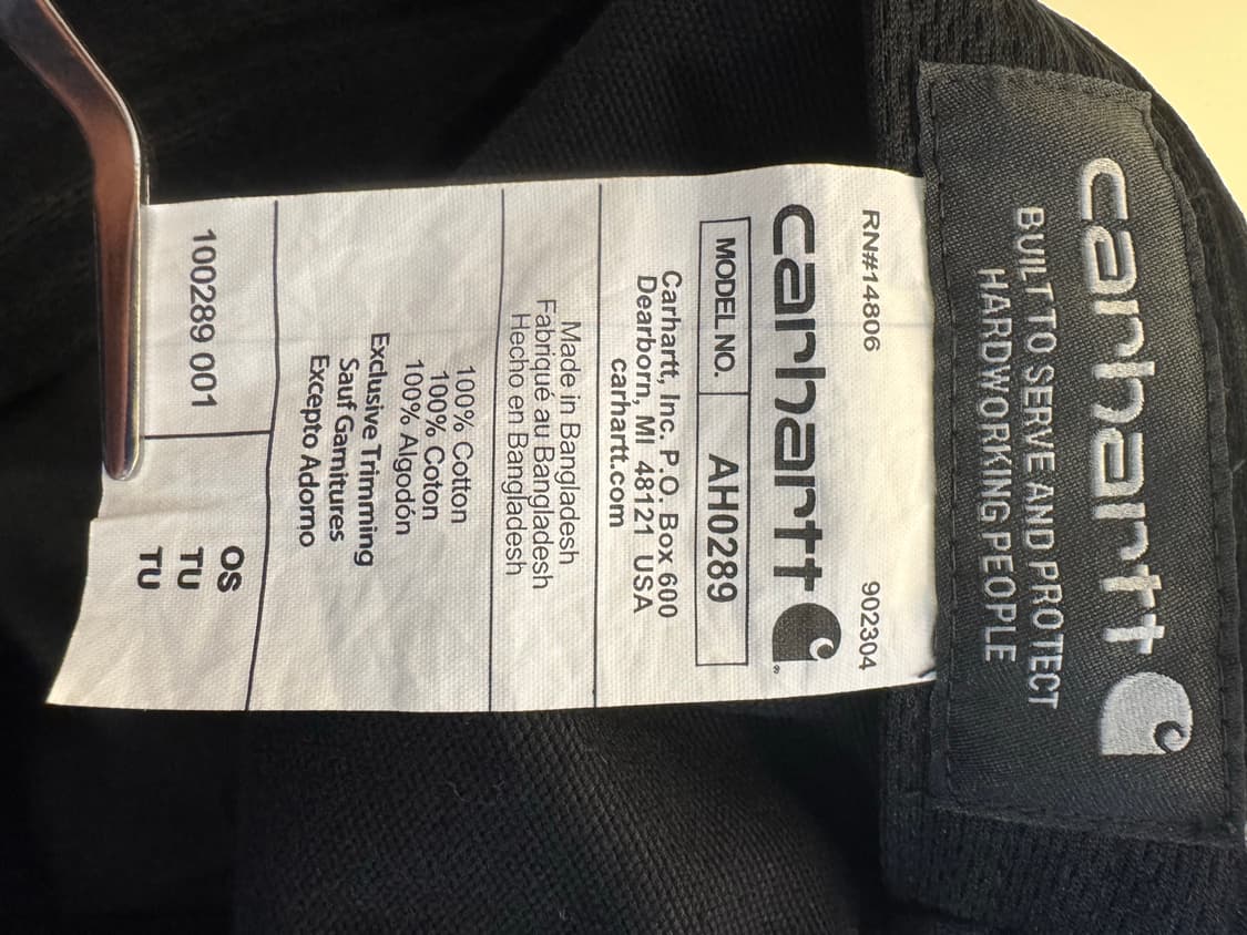 [OS]칼하트 오데사 볼캡 블랙 상품이미지3