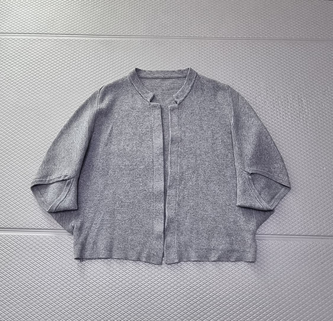 케이프 판쵸 니트 반팔 가디건 상품이미지1