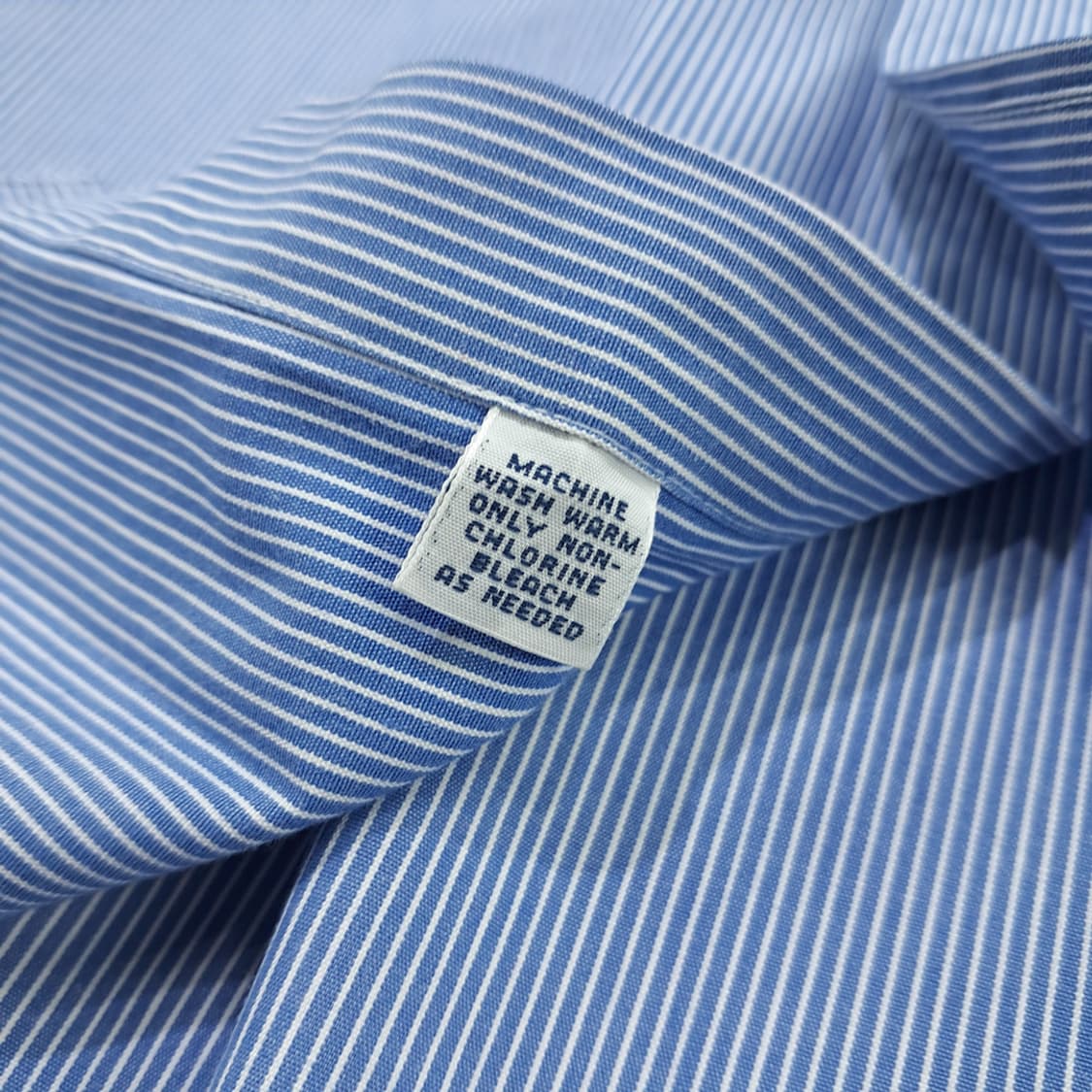 CN723 XLT 폴로 랄프로렌 USA 블루 핀스트라이프 긴팔 셔츠 남방 상품이미지6