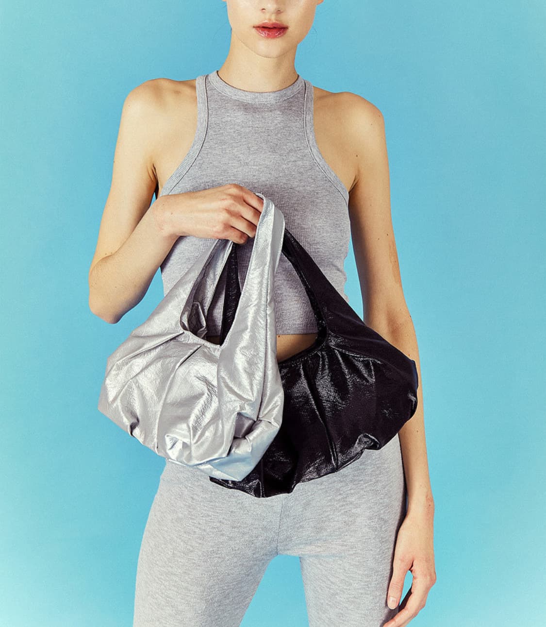 오타이 러슬링 글로시 백 실버 상품이미지2