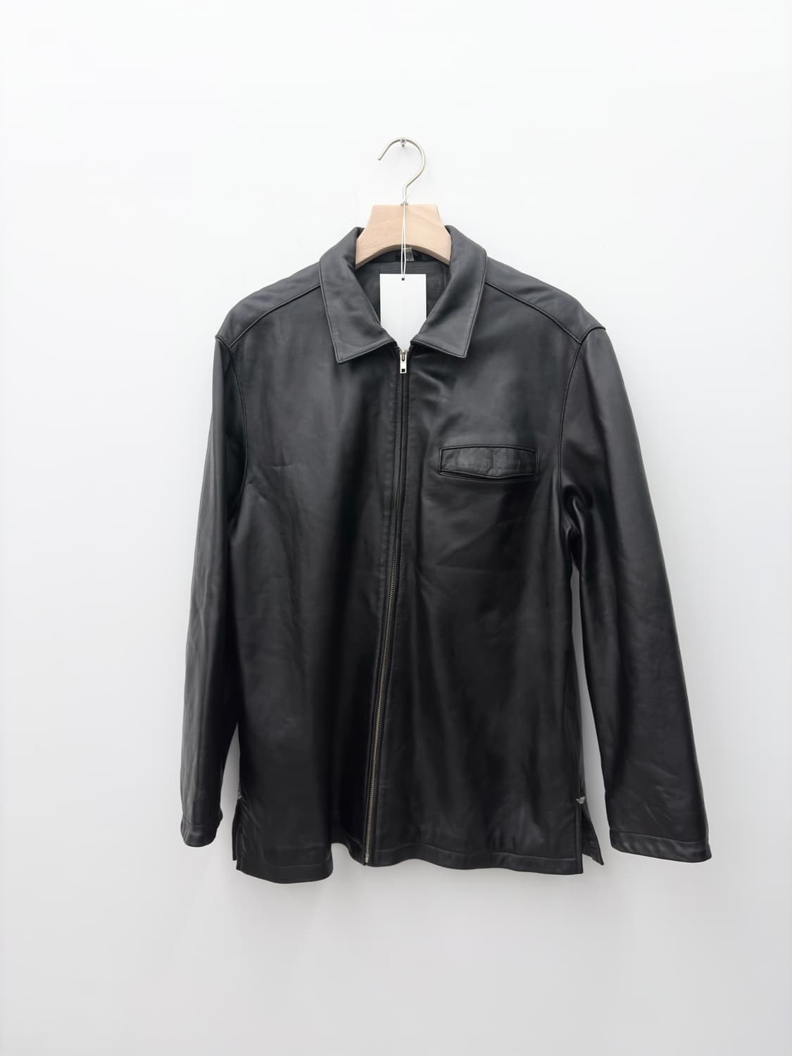LEATHER ZIP UP JACKET 상품이미지1