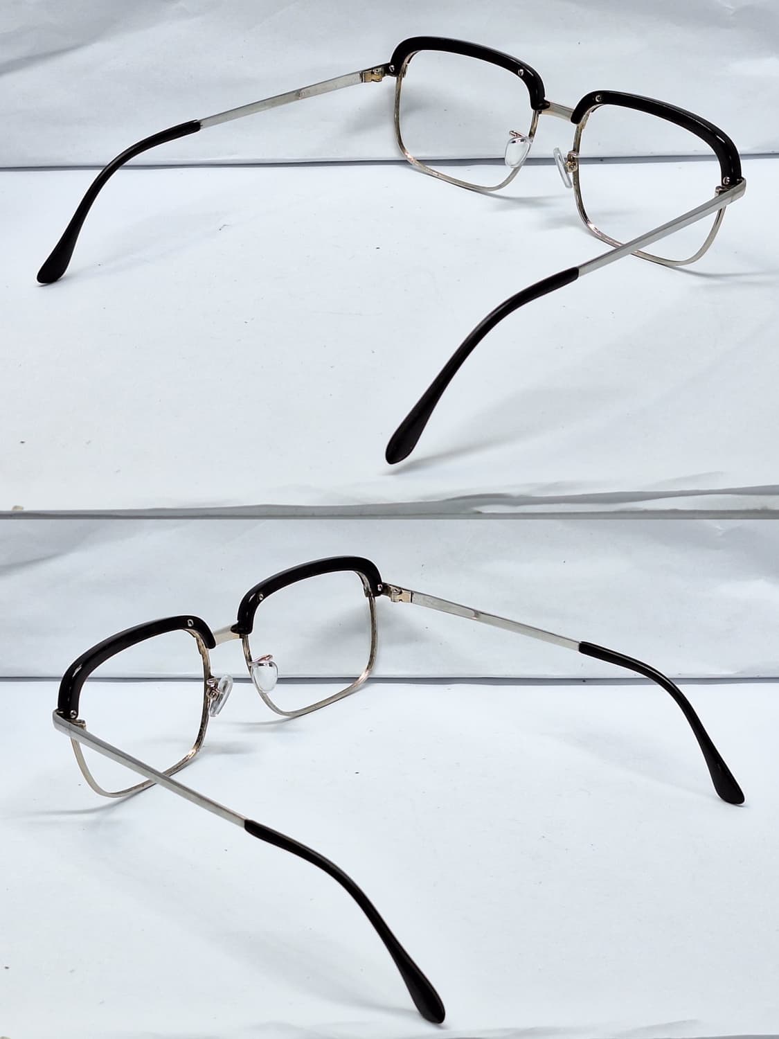 80s 일본 빈티지/no.5117 브로우라인 하금테 안경테 티타늄코패드 상품이미지3