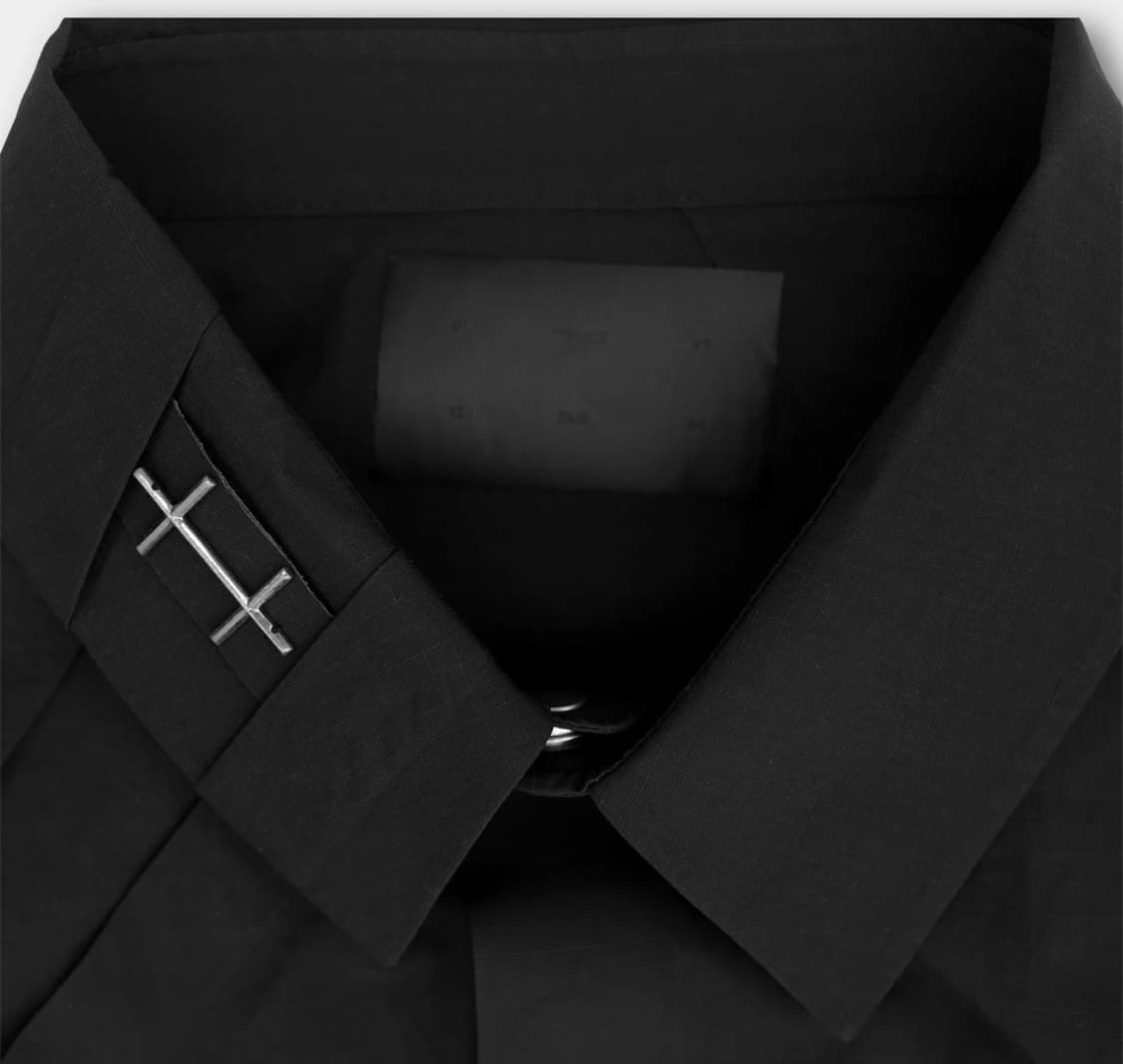 엘리엇에밀 말 셔츠 블랙 25ss 48size 상품이미지3