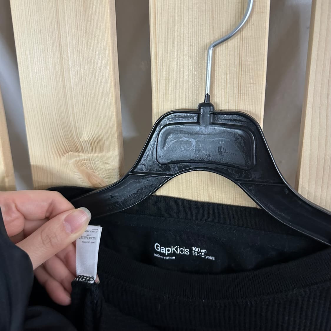 (M) GAP 갭 스컬 블랙 롱슬리브 티셔츠 상품이미지6