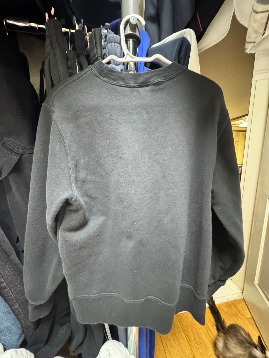 챔피온 맨투맨 블랙 상품이미지2