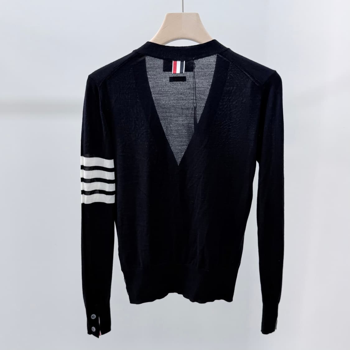 [미사용/36] 톰브라운 사선완장 메리노 울 여성 가디건 상품이미지5