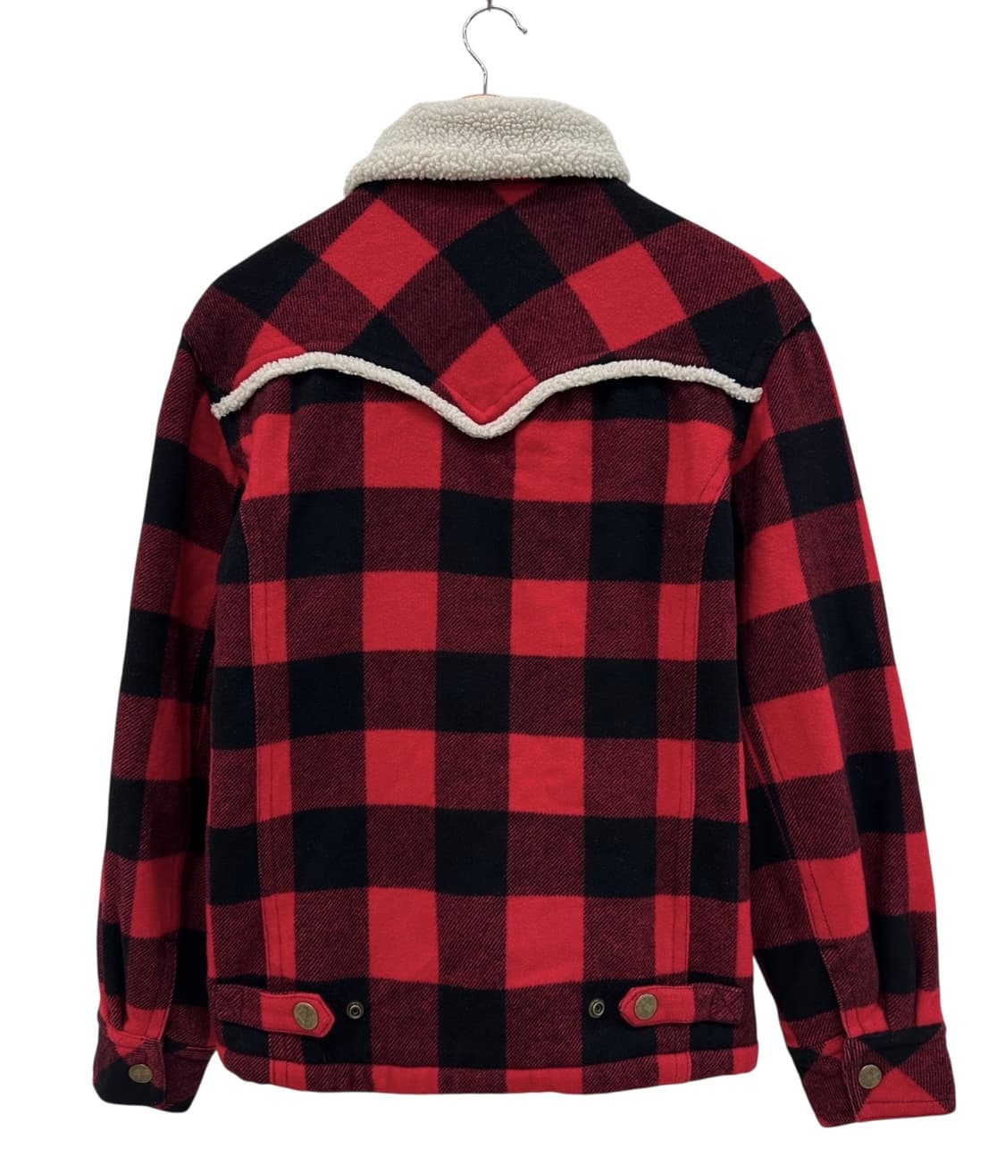리바이스 울 기모 체크자켓 레드 (L)  상품이미지9