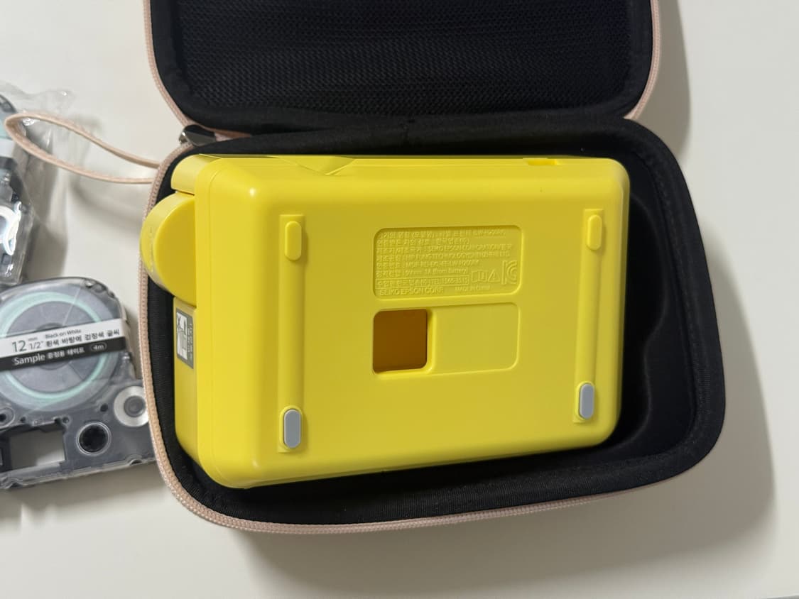 엡손 리락쿠마 라벨 프린터기+케이스+라벨 테이프 5개 상품이미지3