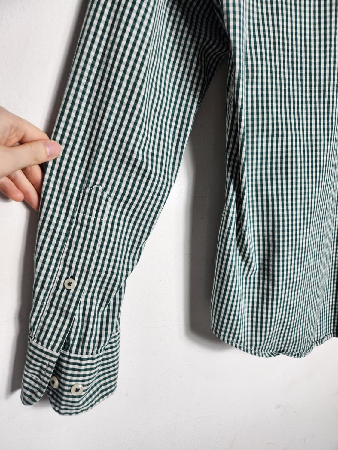 M 타미힐피거 깅엄체크 슬림 핏 셔츠 상품이미지5