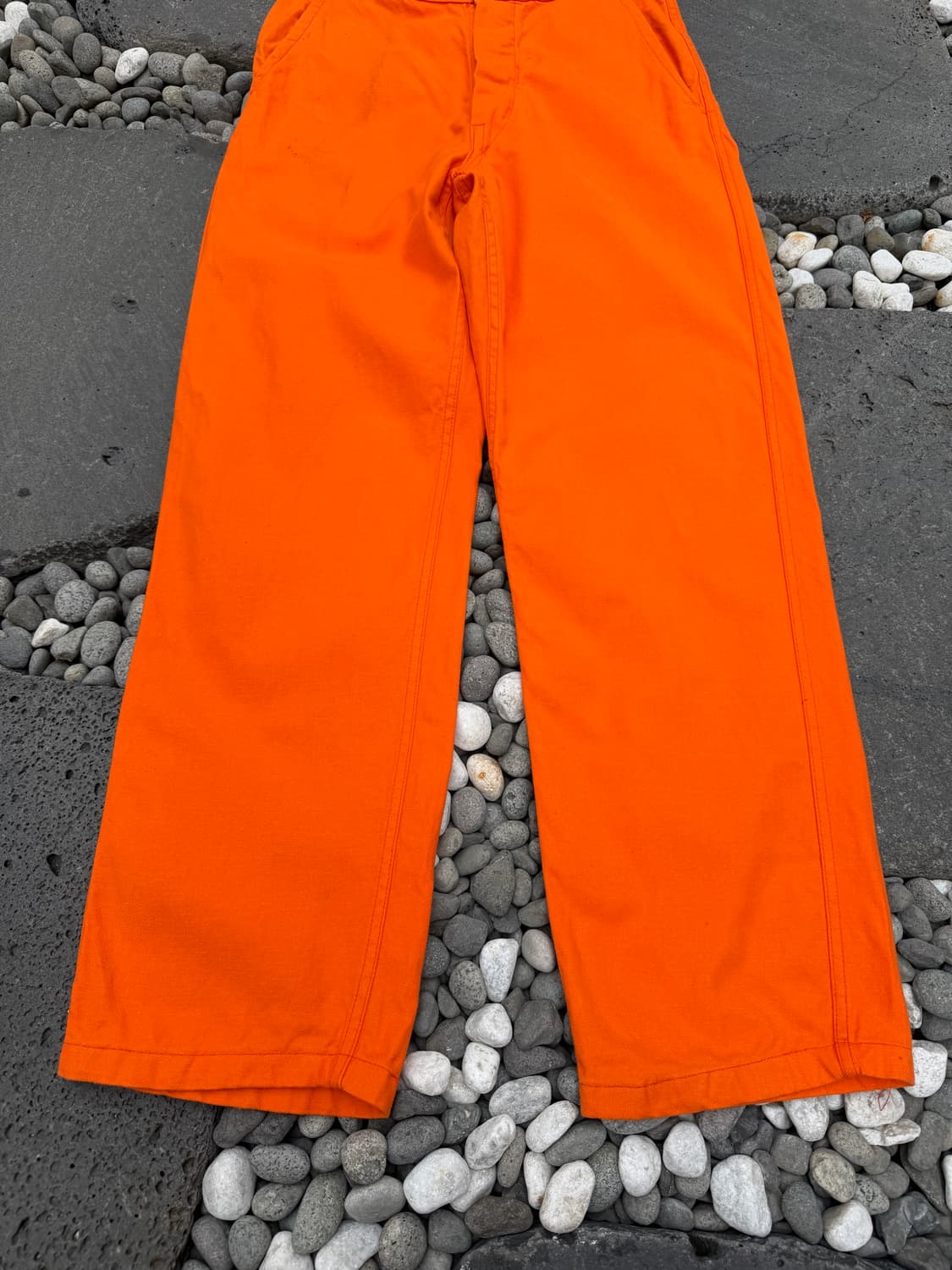 DEADSTOCK 70s MACOBER 데드스탁 오렌지 프렌치워크팬츠 상품이미지4