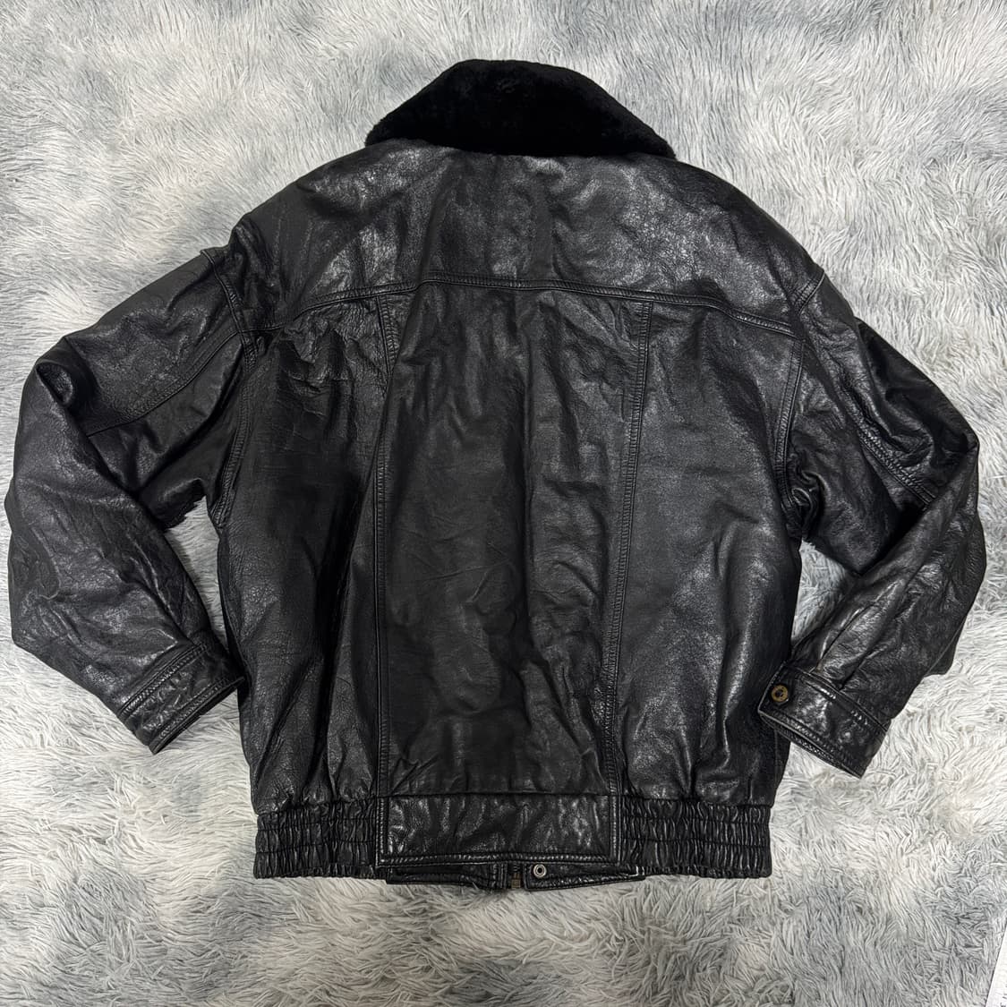 90s 양가죽 봄버 A-2 타입 95사이즈  상품이미지5