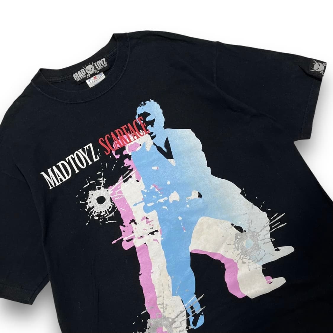 MAD TOYZ 90s 스카페이스 건 아카이브 티셔츠 상품이미지2
