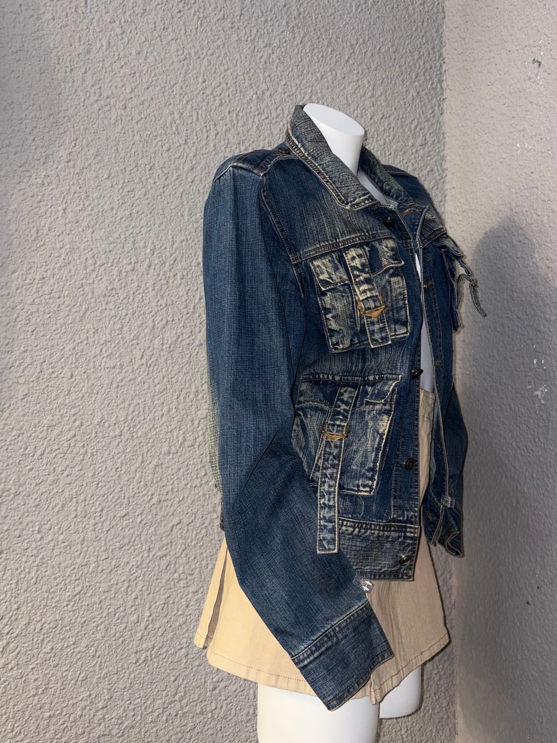 워시드 포켓 데님자켓 상품이미지4