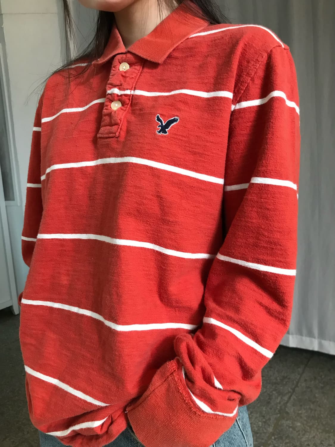 오렌지 스트라이프 티셔츠 상품이미지2