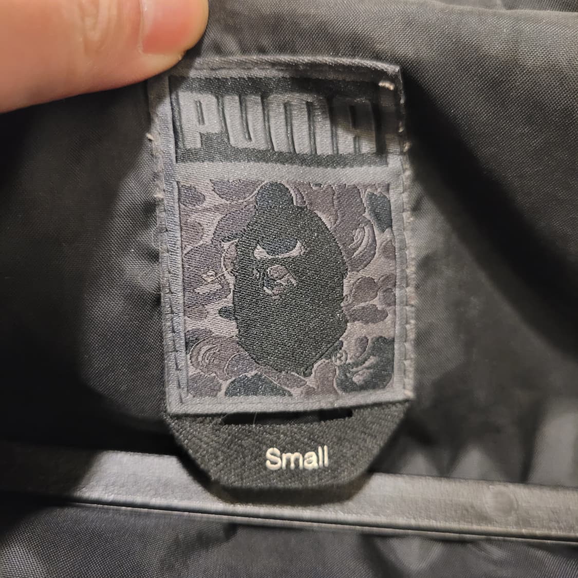 베이프 푸마 흑계 롱패딩 S  상품이미지8