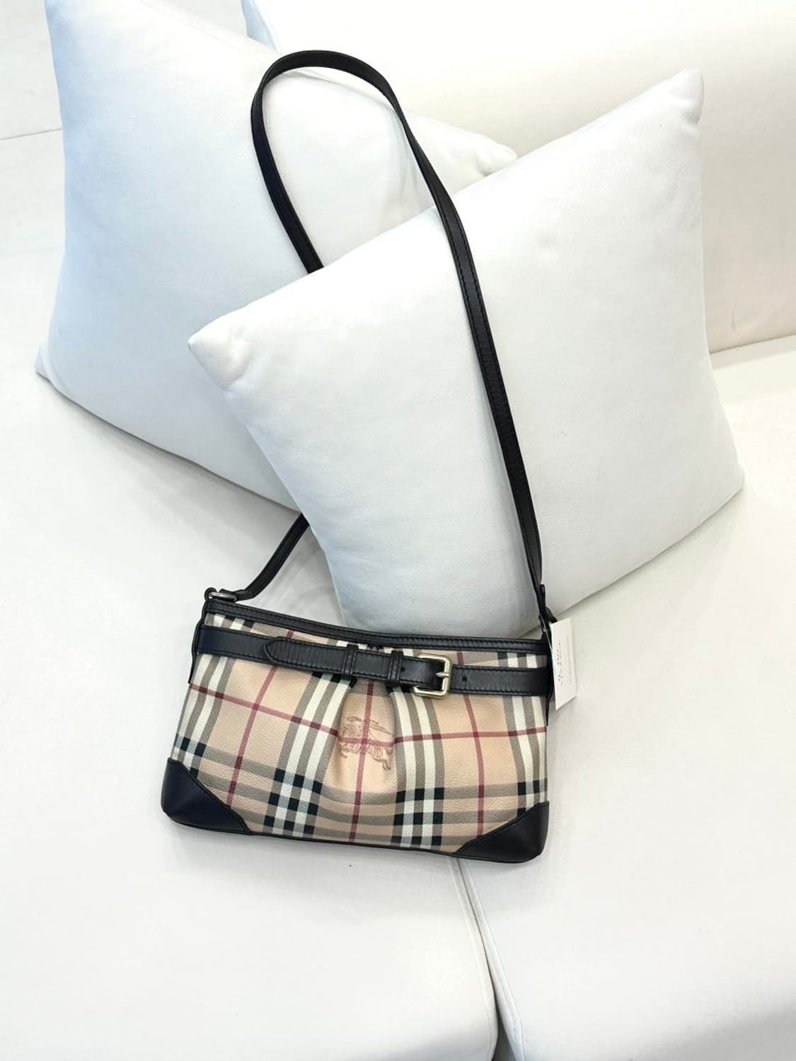 버버리 헤이마켓 체크 크로스백 (정품) 상품이미지1