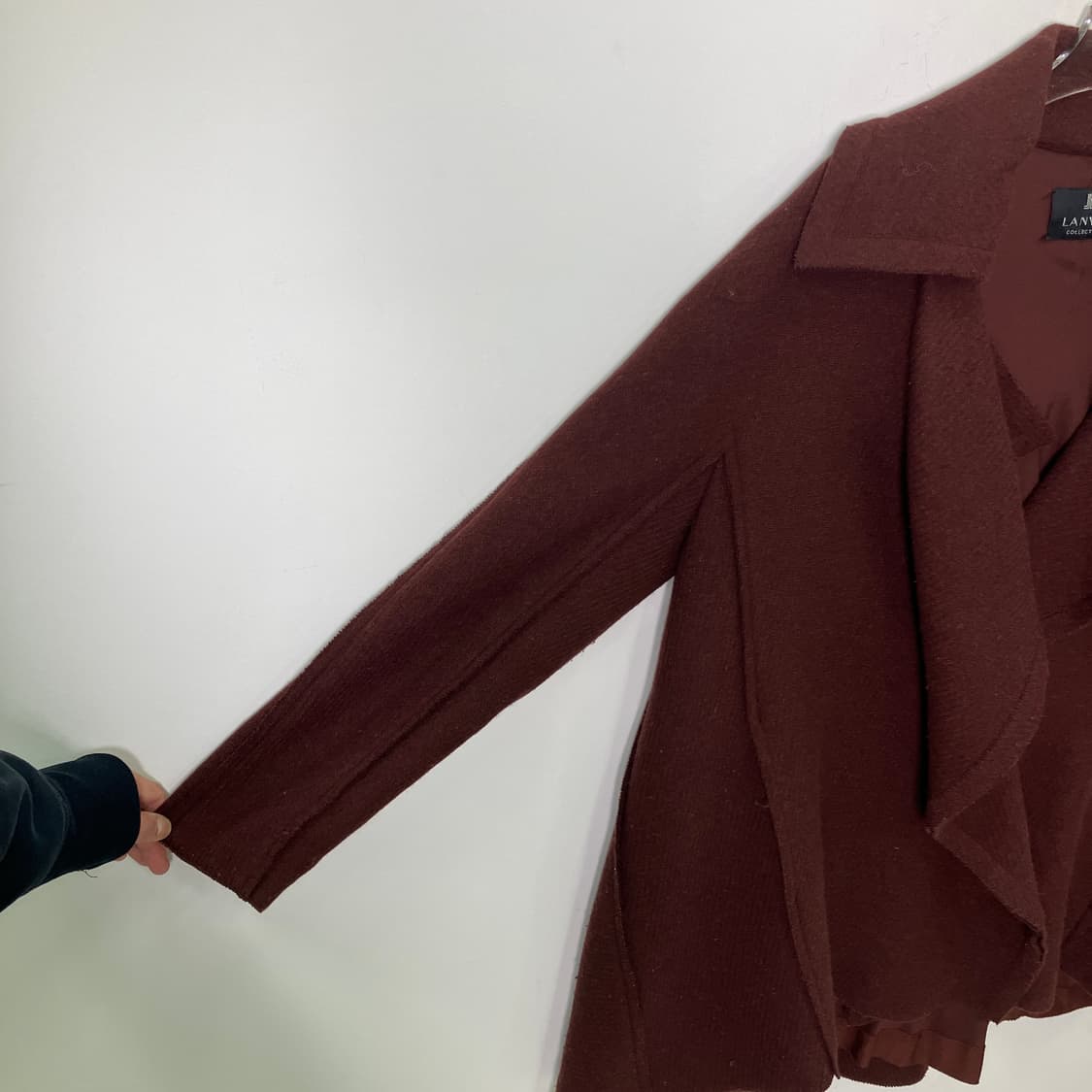 랑방 컬렉션 마룬 울 코트  상품이미지6