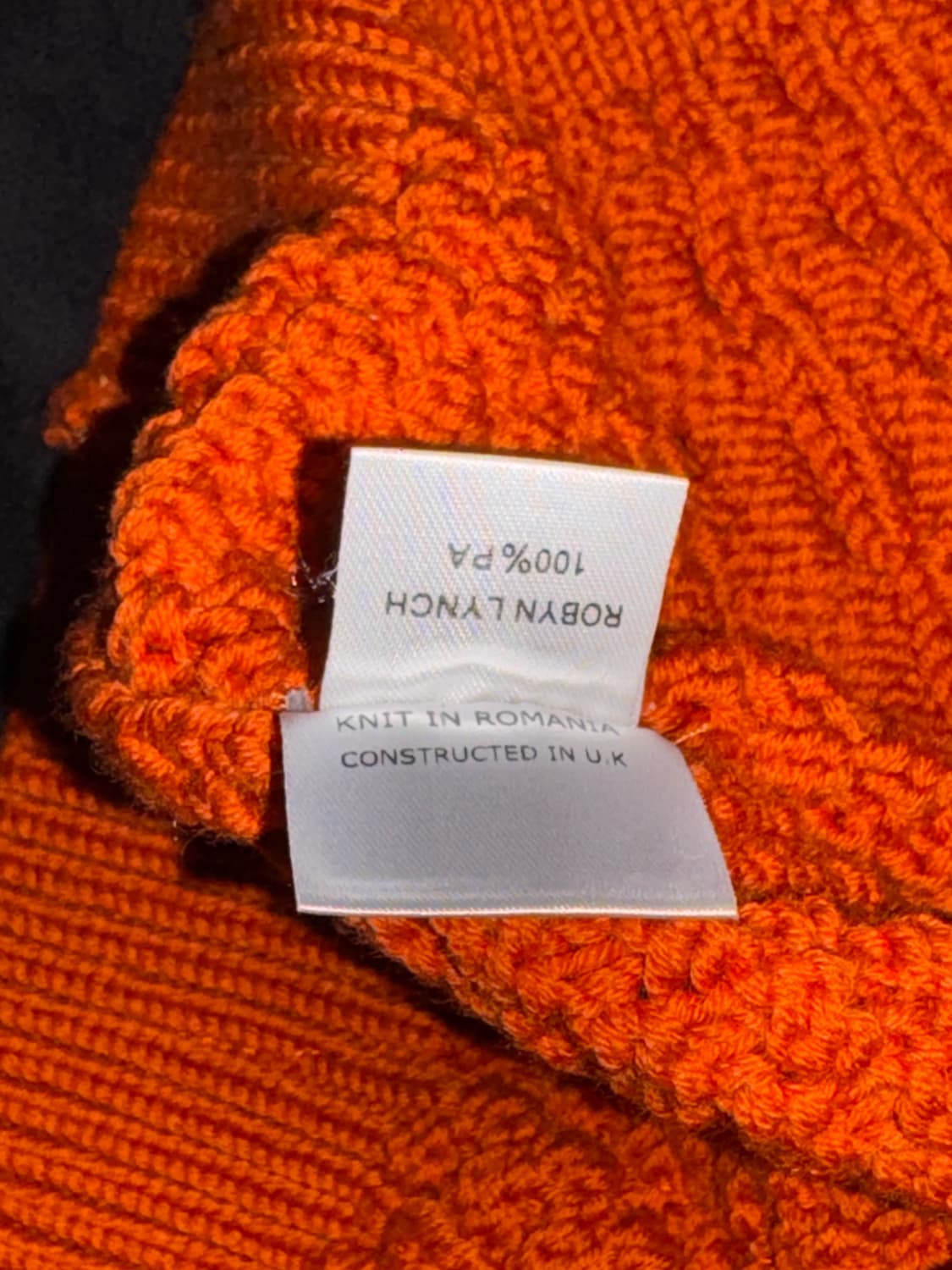 Robyn Lynch 오렌지 니트 조끼 XL 상품이미지4