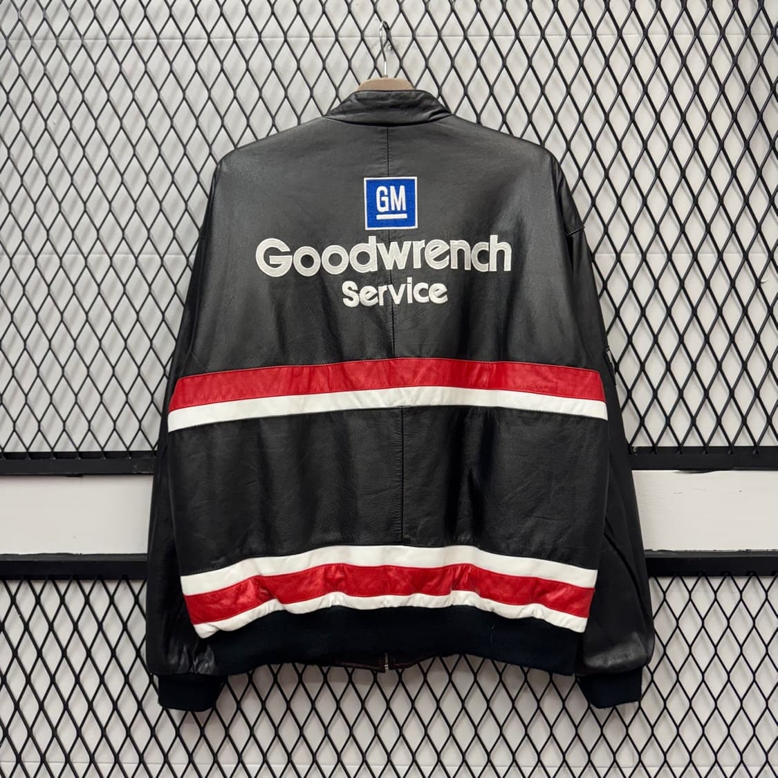 90s 바시티자켓 체이스 레이스웨어 데일 언하트 나스카 블랙 레드 상품이미지2