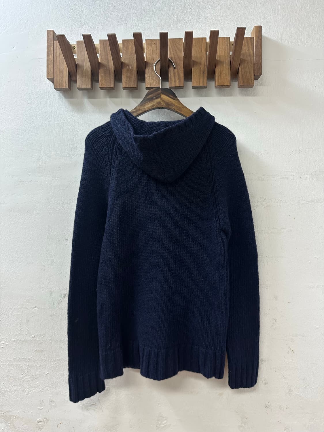 일본빈티지 sm2 사만사모스 울100% 후드 니트 집업 상품이미지3