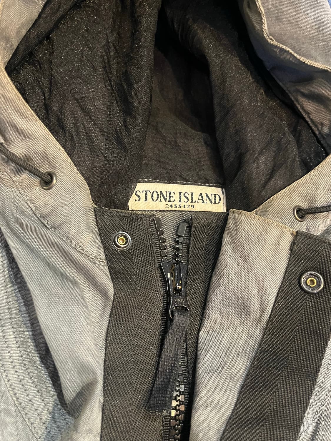 스톤 아일랜드 가먼트 다잉 린넨 나일론 자켓 (이탈리아제) 상품이미지4